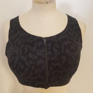 Lululemon 38C Enlite Sport Bra Black Gray Camo